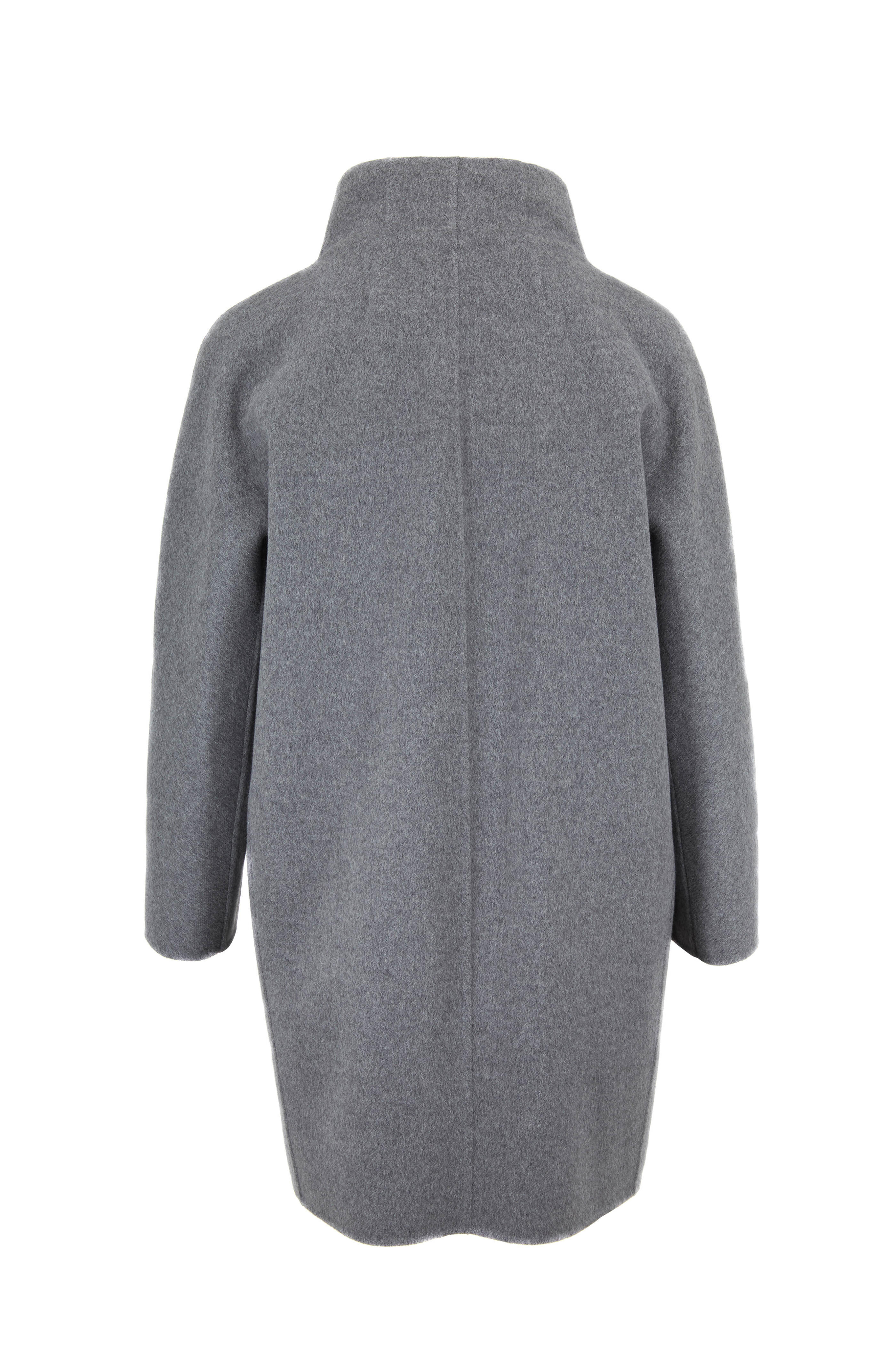 Loro Piana - Dove Double-Faced Cashmere Funnel Neck Coat