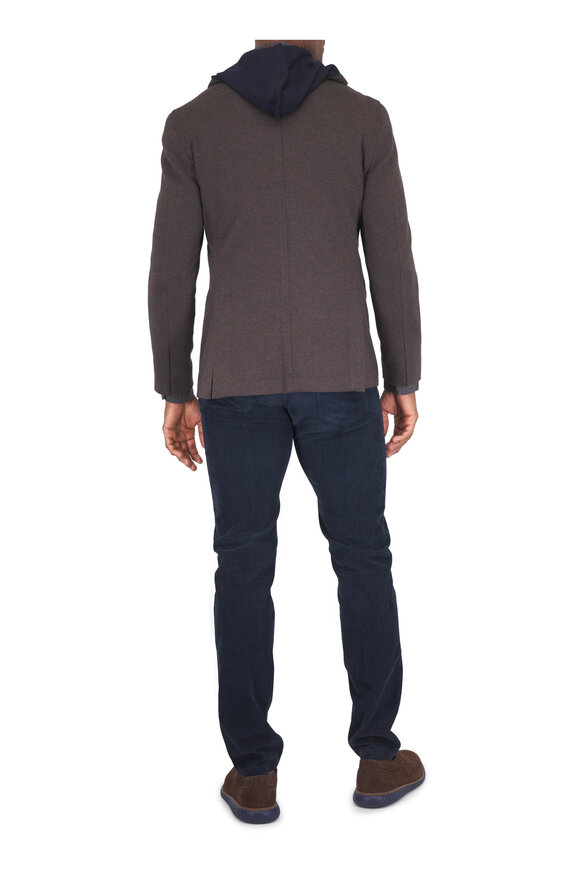 Tiki Brown Jersey Dickey Jacket - view 3