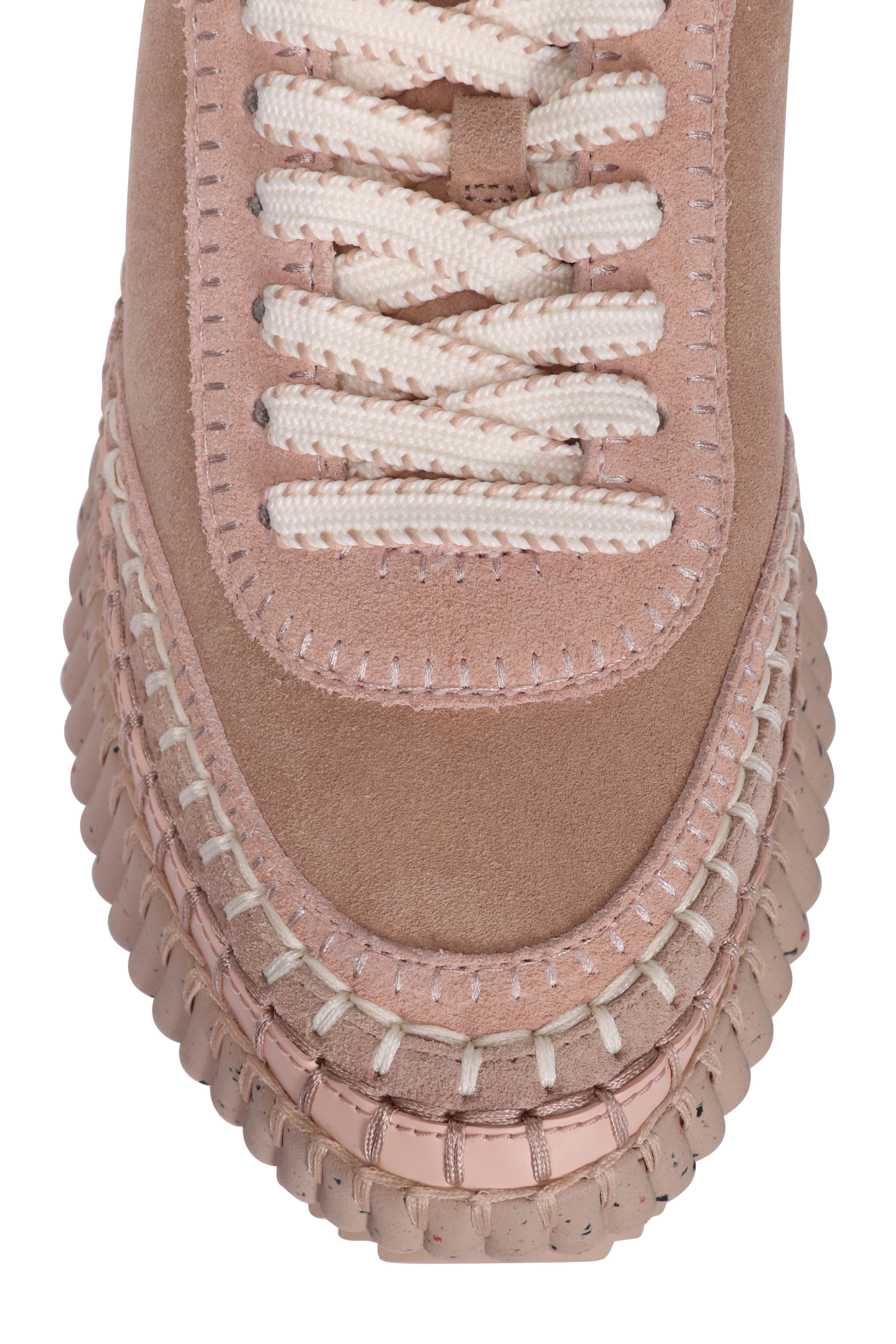 Chloé - Nama Blossom Beige Suede Sneaker