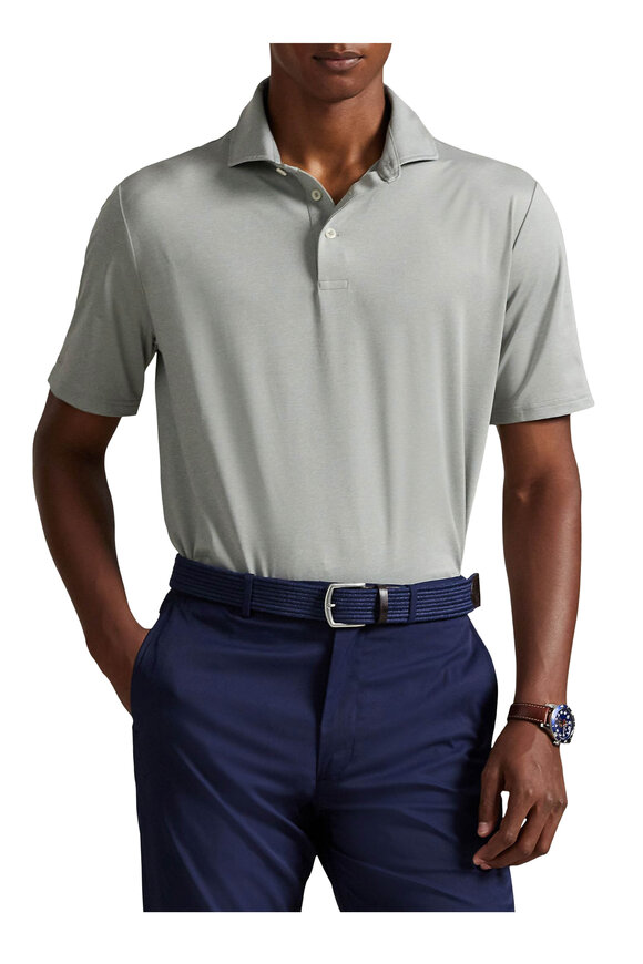 RLX Ralph Lauren Airflow Gray Jersey Polo - view 2