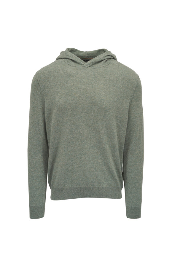 RLX Ralph Lauren Fern Green Cashmere Hoodie