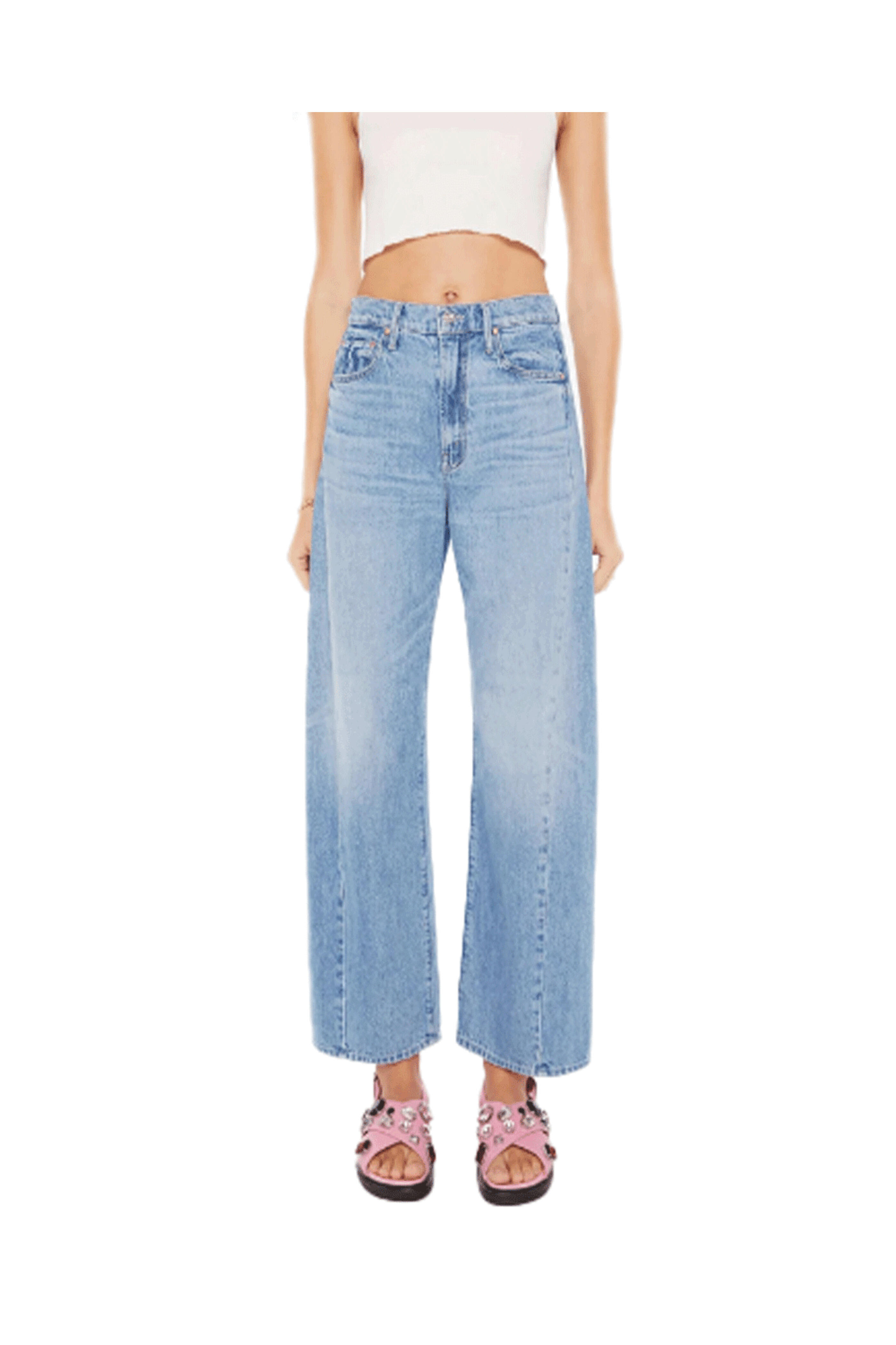 Mother - The Half Pipe Flood Jean in Material Girl