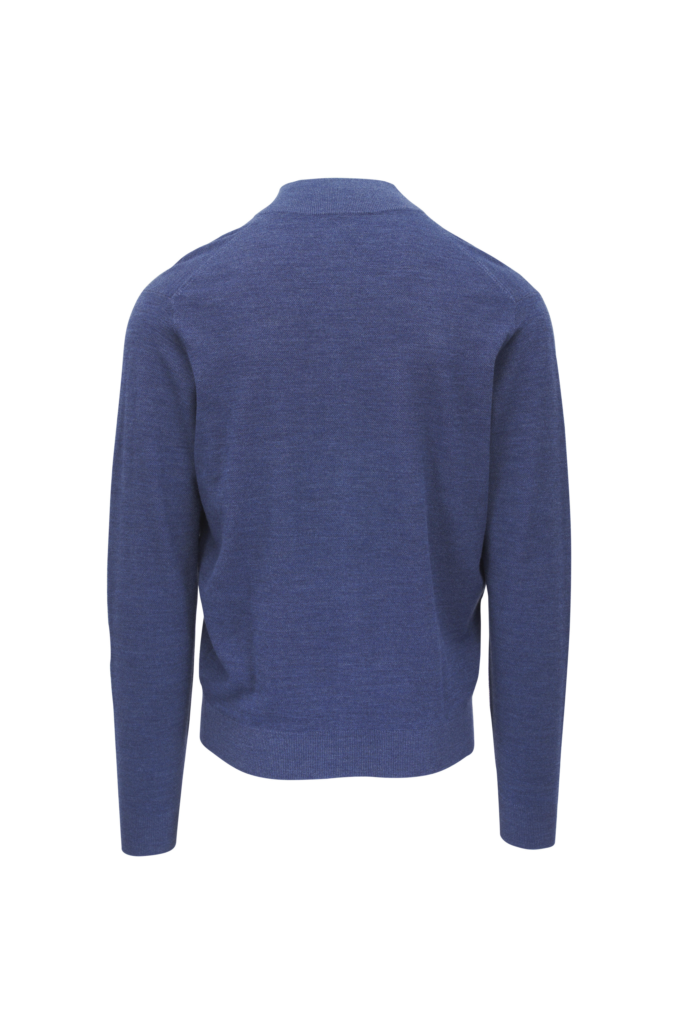 Peter Millar - Excursionist Flex Nebula Blue Full Zip Sweater