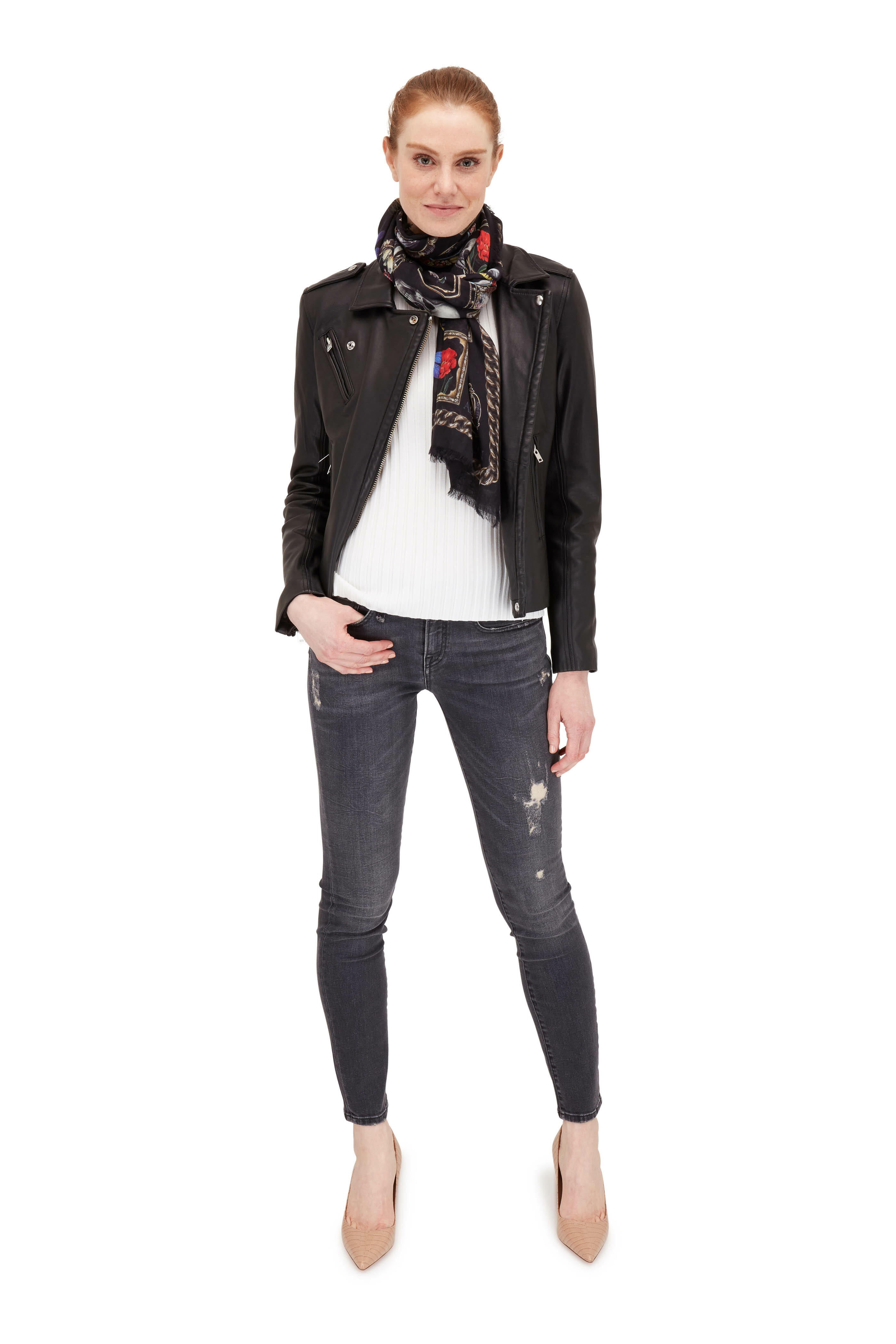 IRO - Han Black Leather Jacket | Mitchell Stores