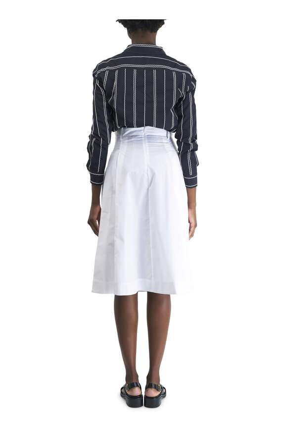 3.1 Phillip Lim - Utility White Poplin Midi Skirt