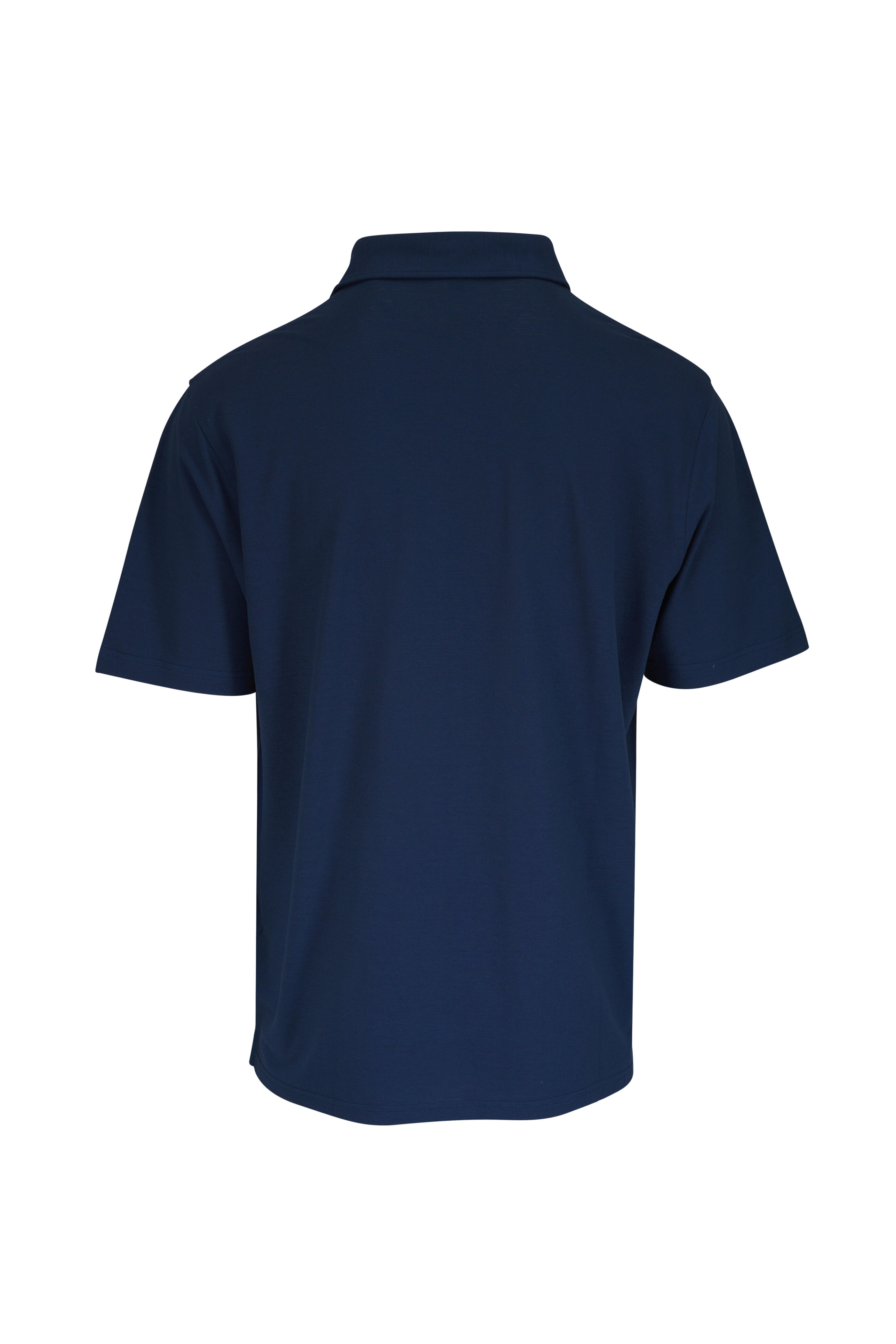 Peter Millar - Navy Blue Cool Cotton Short Sleeve Polo - view 3