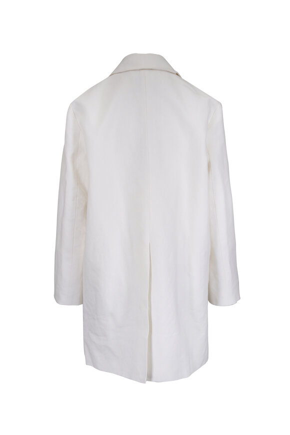 TWP Edinburgh Ivory Linen Coat - view 4