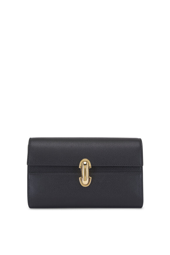 Savette Mini Symmetry Black Leather Crossbody - view 4