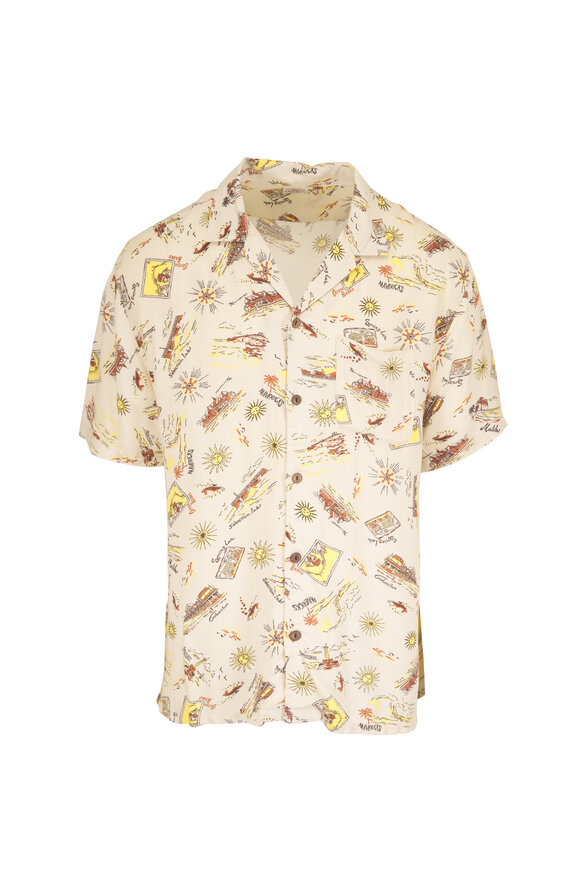 Faherty Brand Kona Wave Breaks Scenic Camp Shirt - view 1