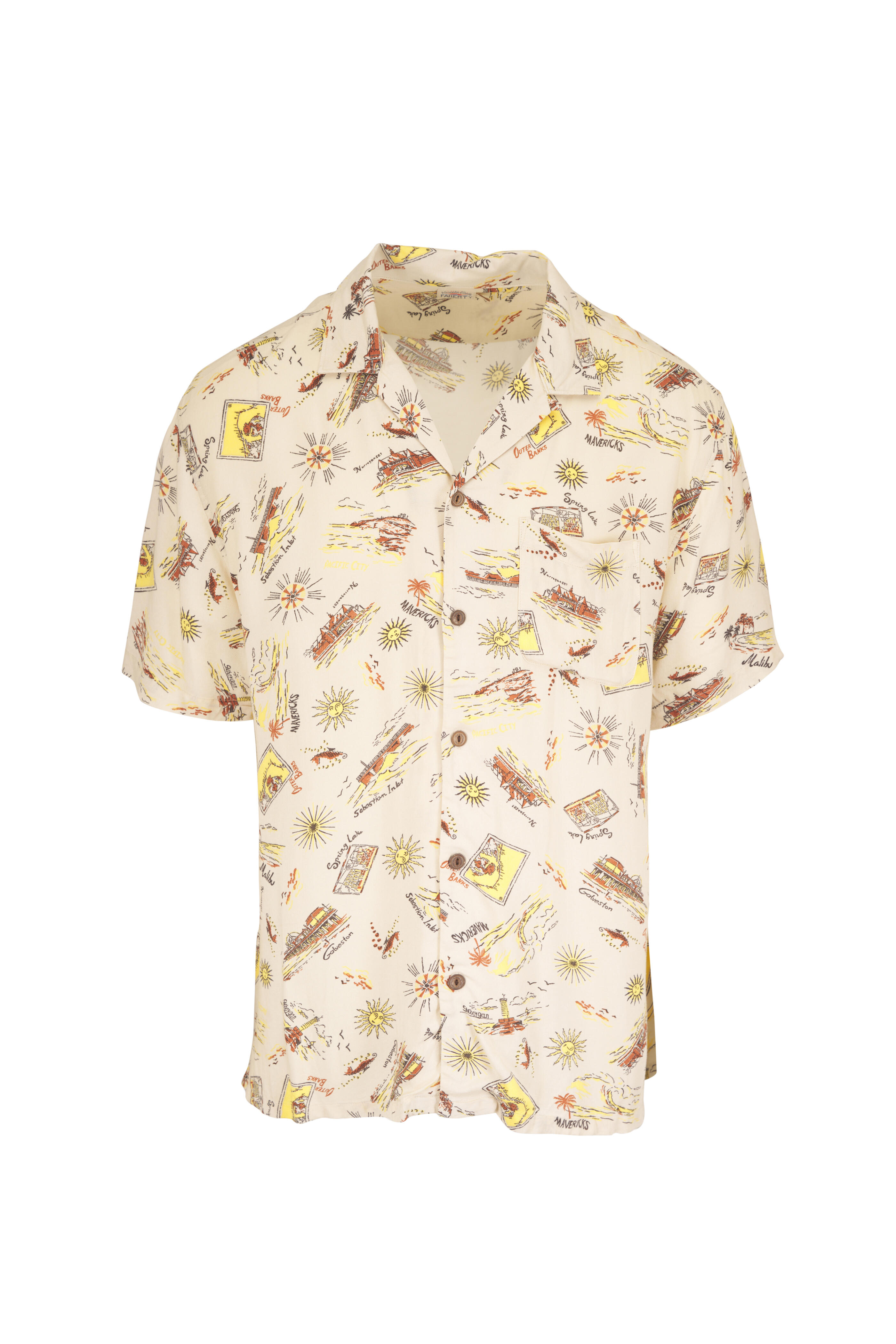 Faherty Brand - Kona Wave Breaks Scenic Camp Shirt - view 1