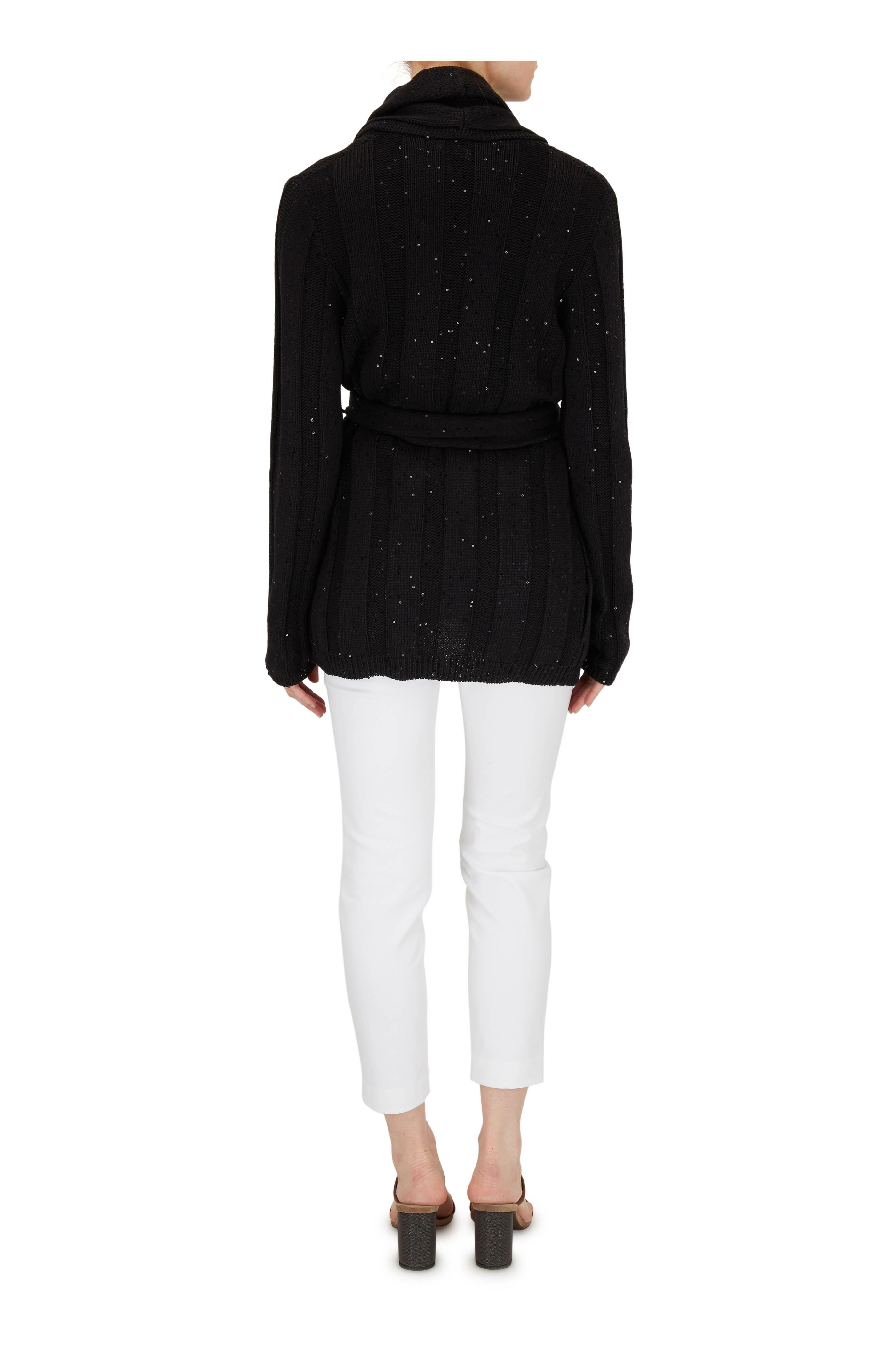 Brunello Cucinelli - Black Crispy Silk Double-Layer Sleeveless Blouse