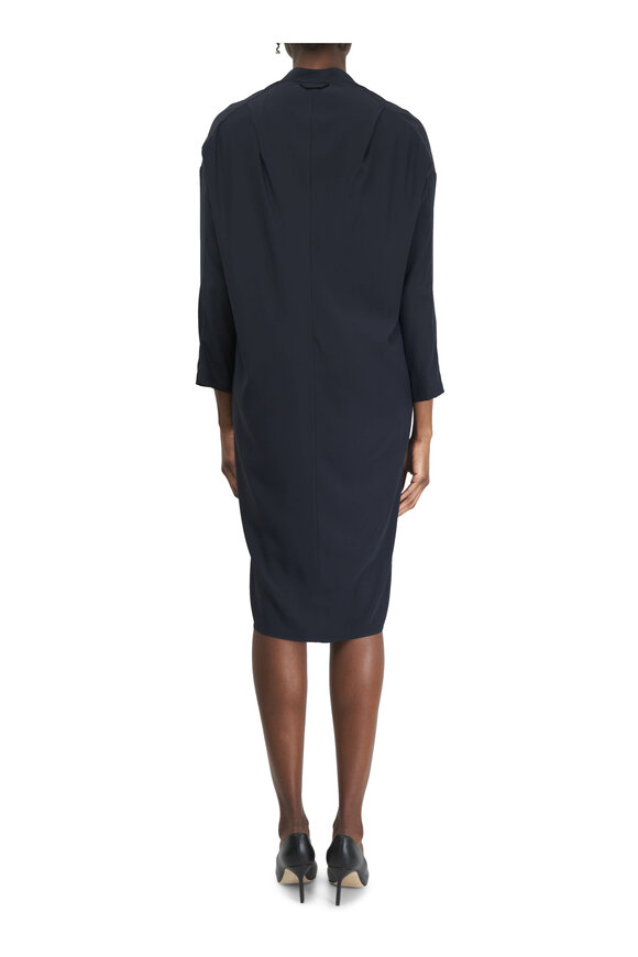 Zero + Maria Cornejo - Fin Gaban Inkjet Long Sleeve Midi Dress