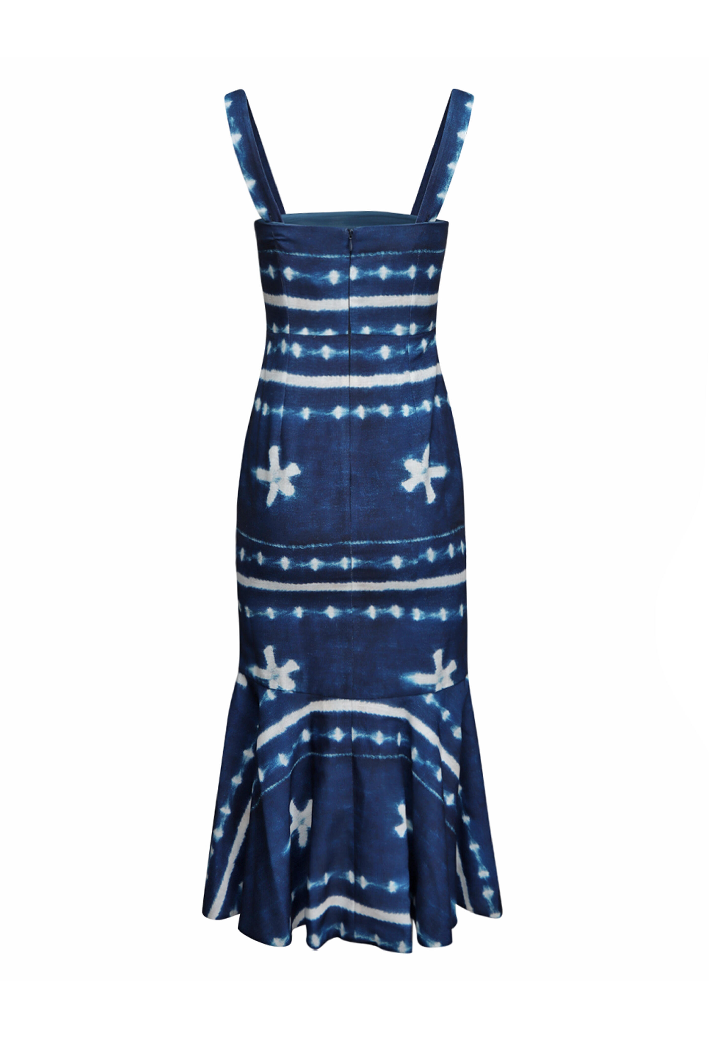 Just Bee Queen - Natasha Indigo Shibori Dress