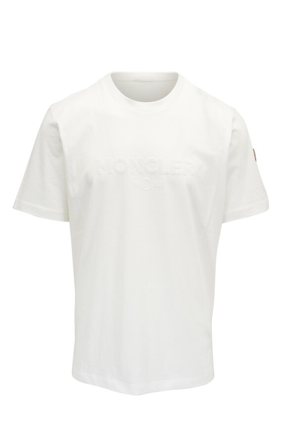 Moncler - White Cotton & Cashmere Jersey T-Shirt