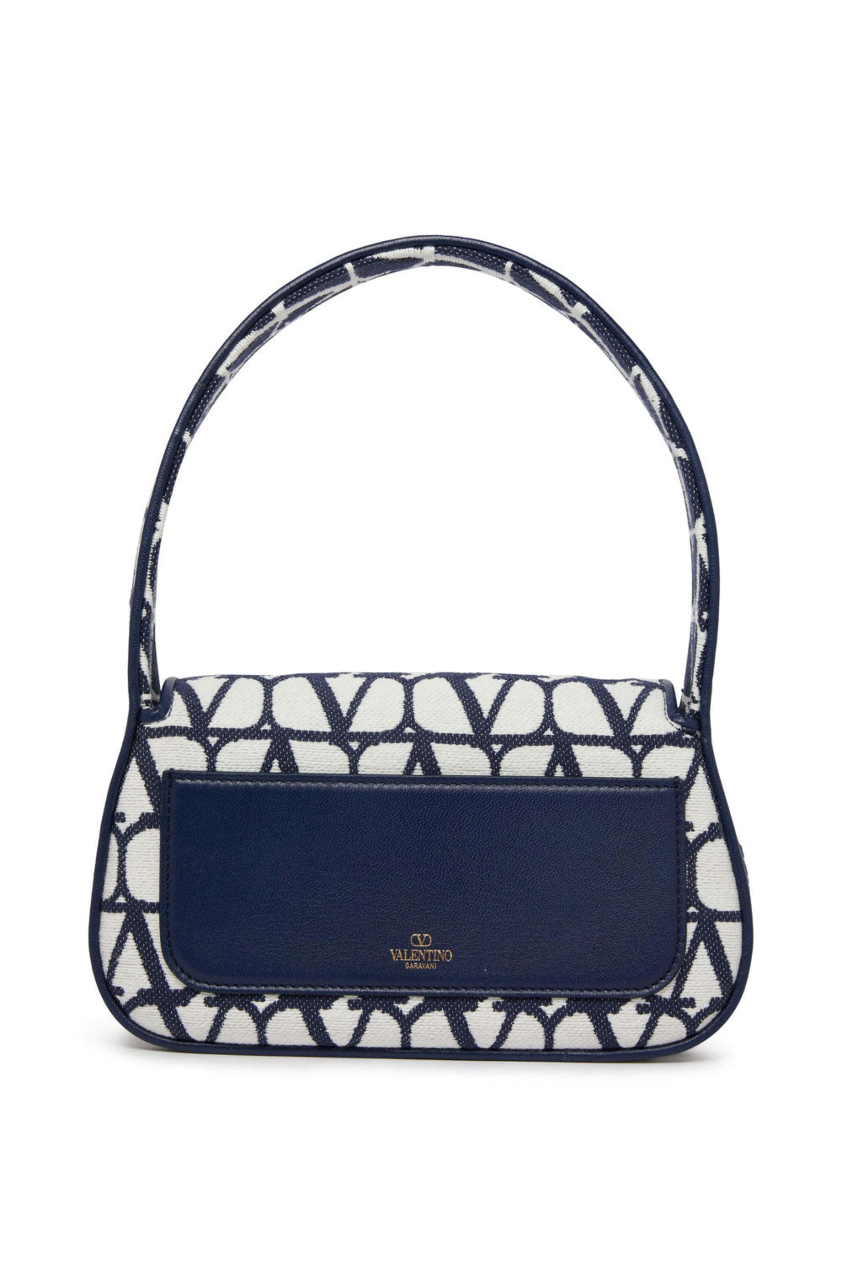 Valentino Garavani - Smal Loco Toile Iconographe Hobo in Blue & White