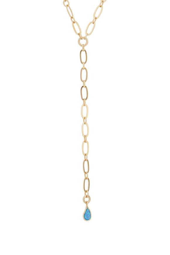 Cristina V. Blue Opal Rosemary Chain - view 2