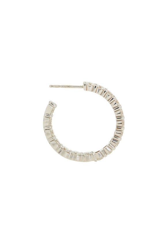 Kwiat - 5.20CT White Diamond Hoop Earrings