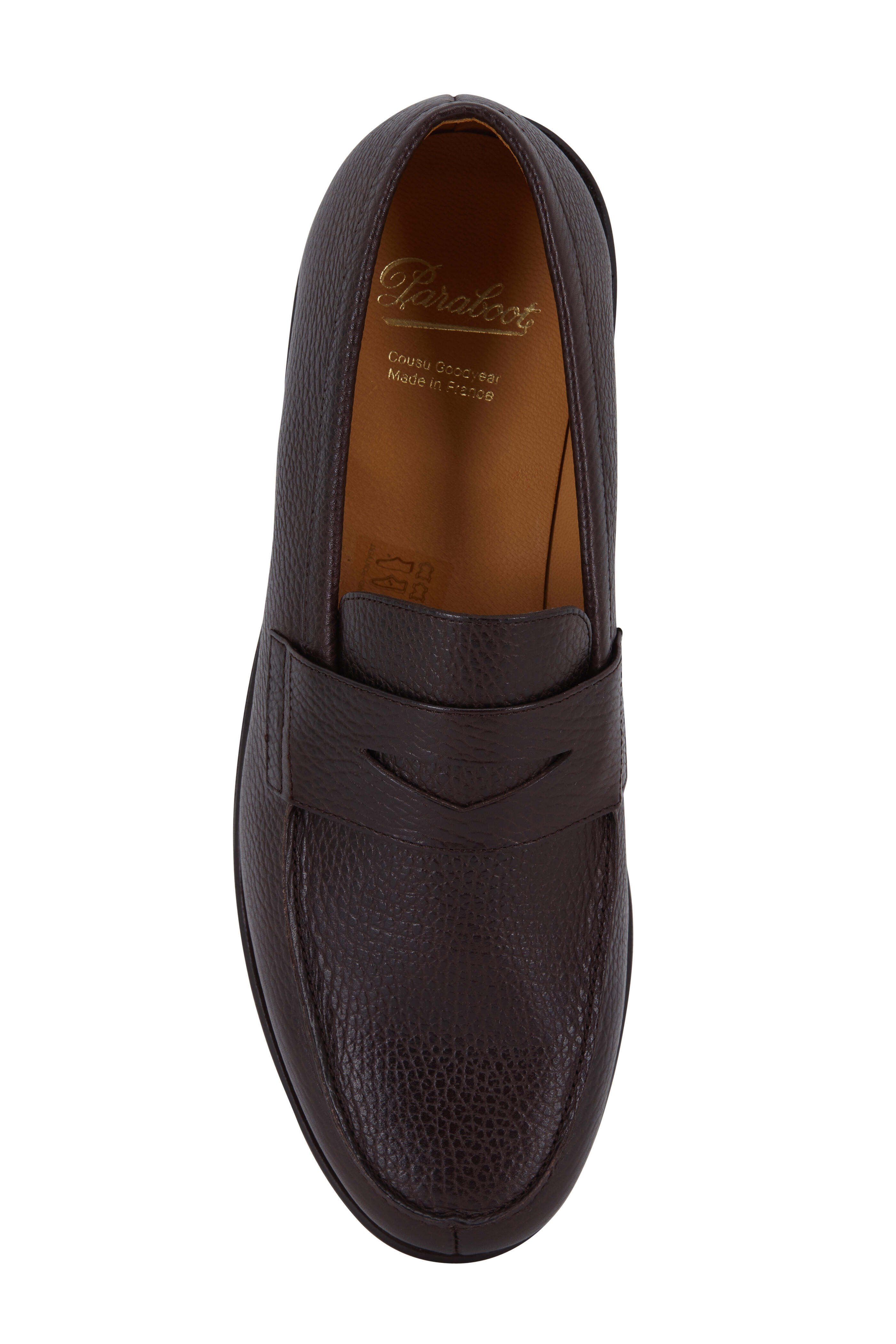 Paraboot - Adonis Marron Galaxy Fine Leather Penny Loafer