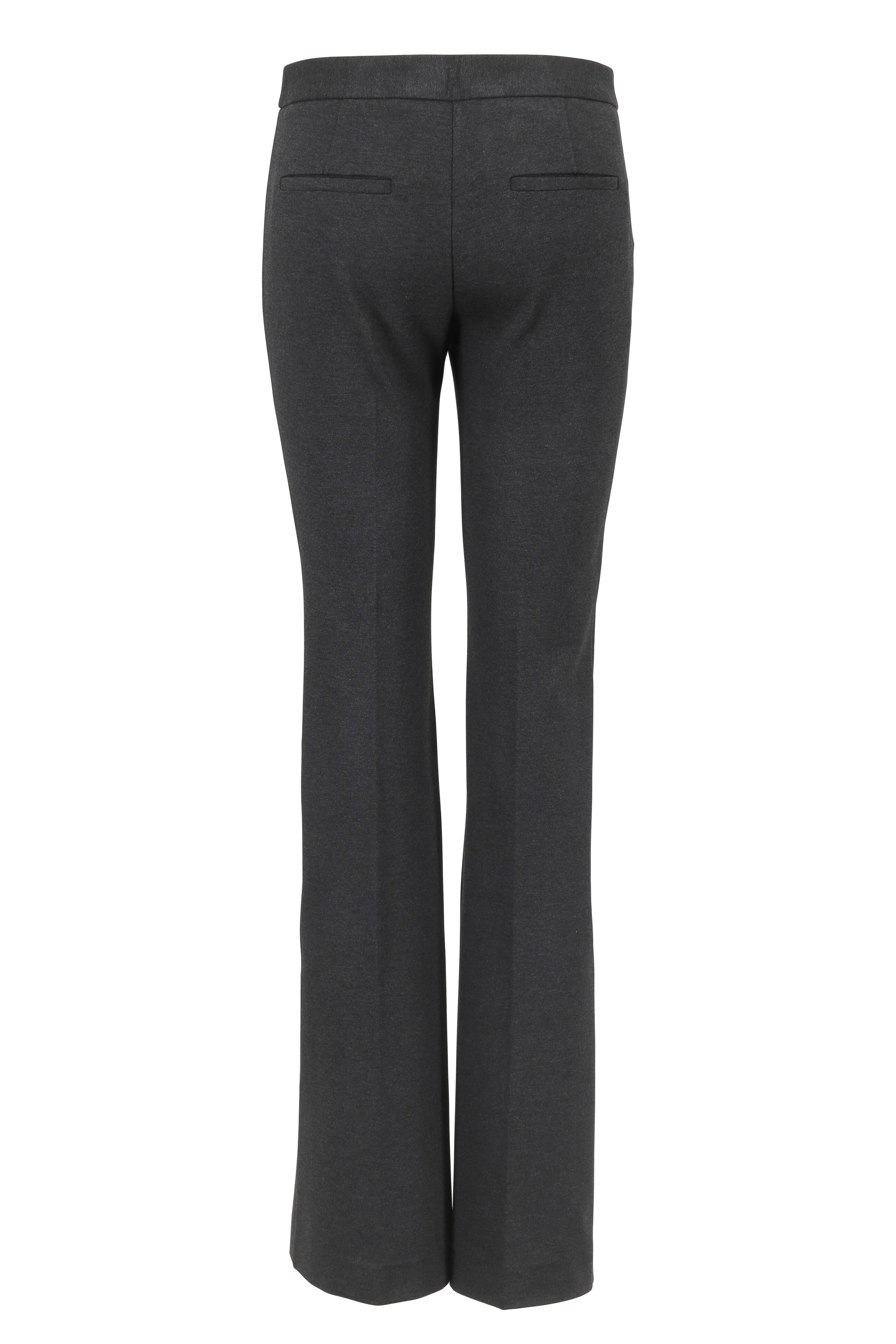 Derek Lam - Alana Charcoal Gray Jersey Flared Leg Pant