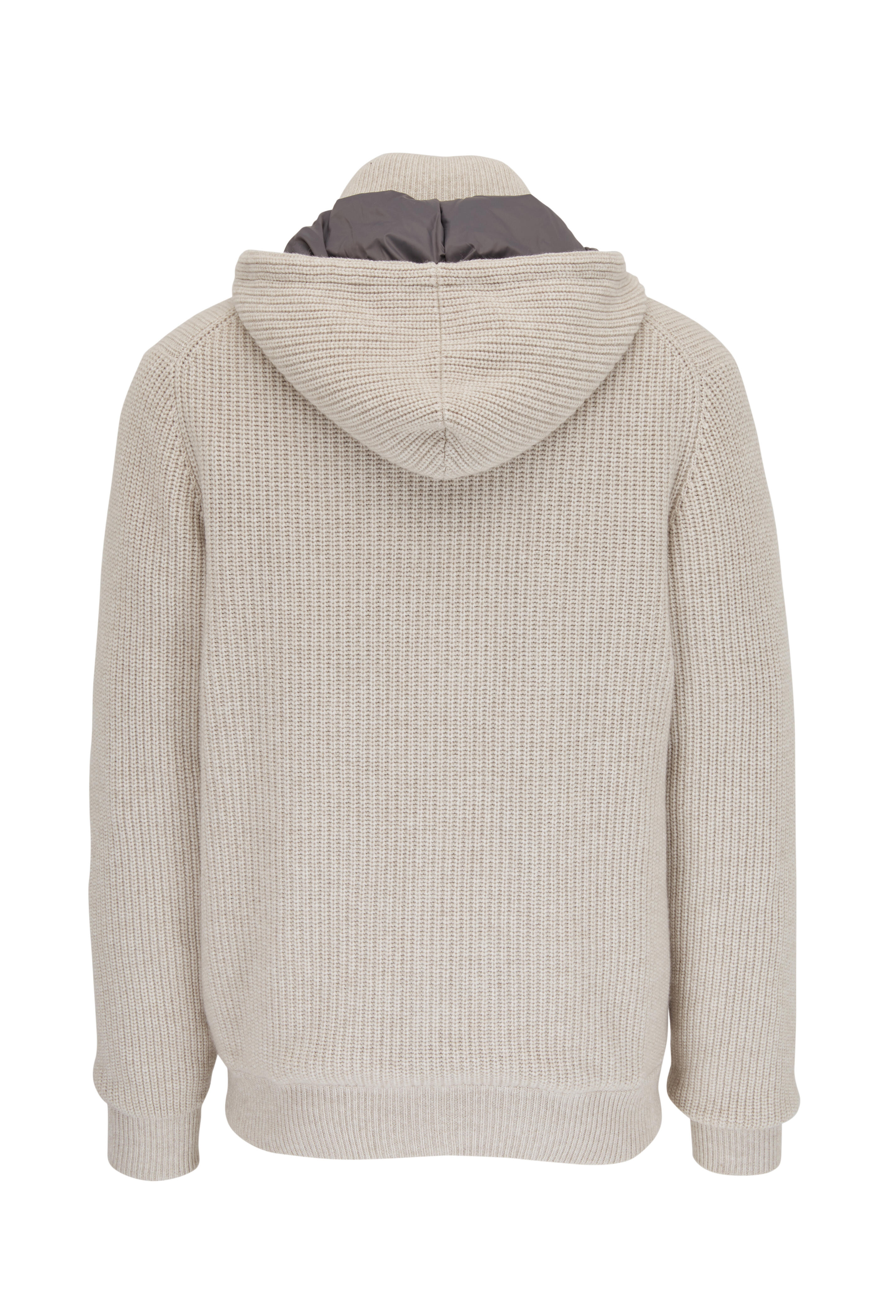 VIP【関税送料無料】希少 BRUNELLO CUCINELLI BEIGE DOWN JACKET Cropped cotton-blend gabardine jacket in beige - Brunello