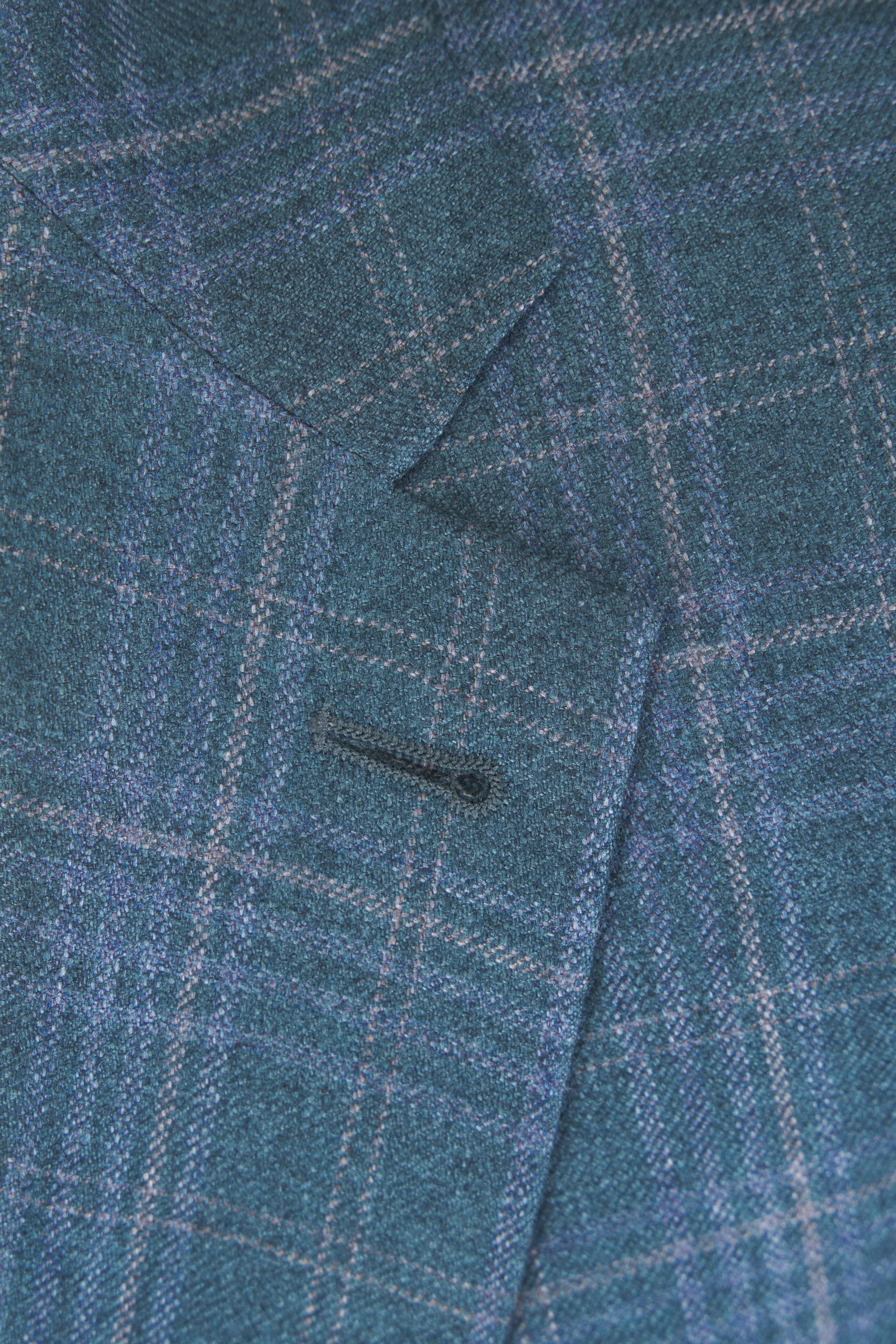 Canali - Green Multicolor Silk & Cashmere Plaid Sportcoat - view 3
