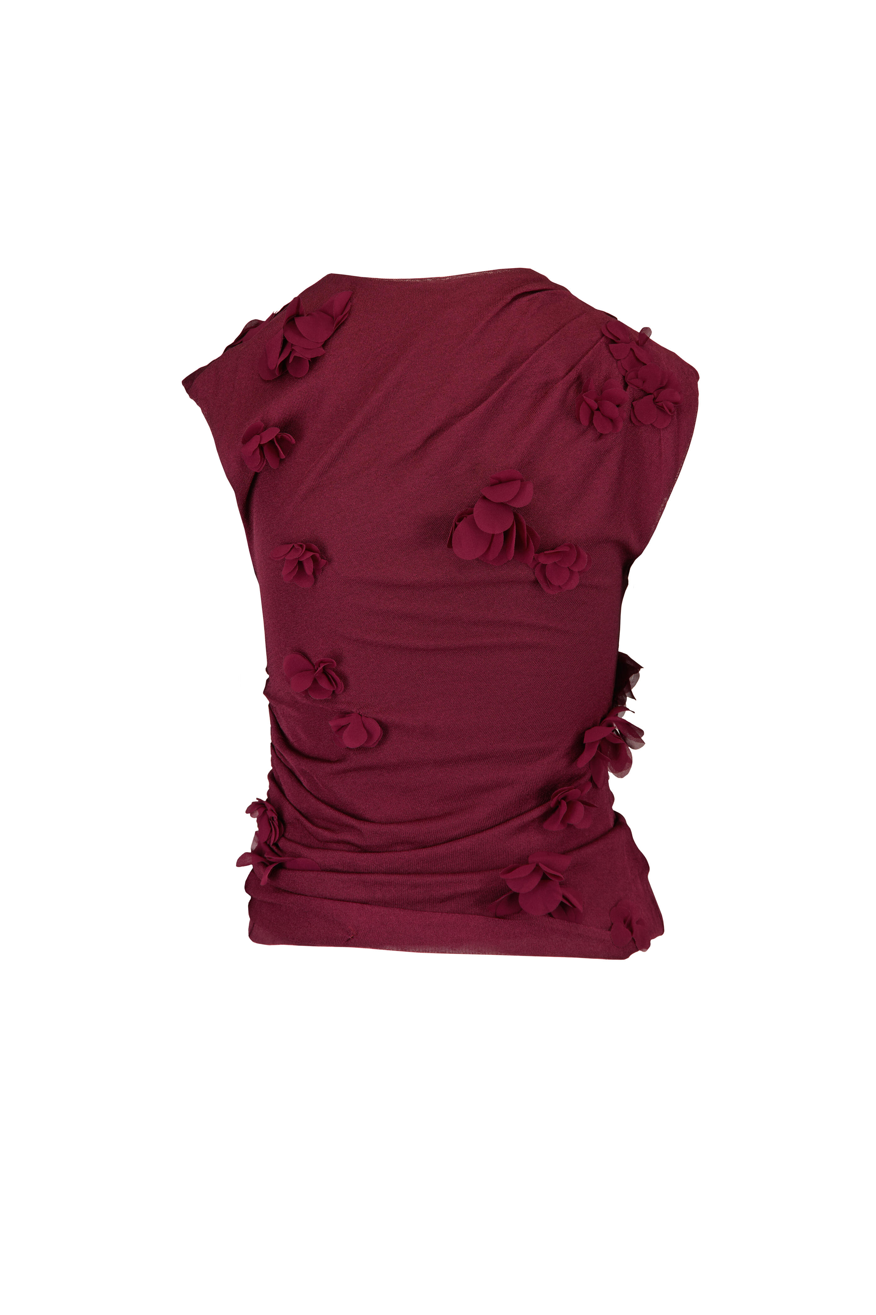 Simkhai - Tessa Floral Fig Applique Top - view 2