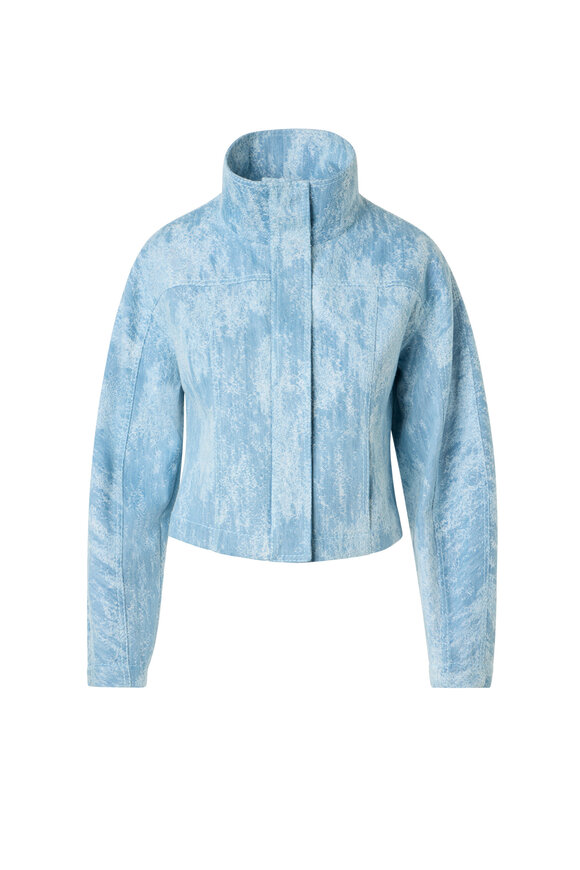 Akris Punto Sky Blue Denim Jacket