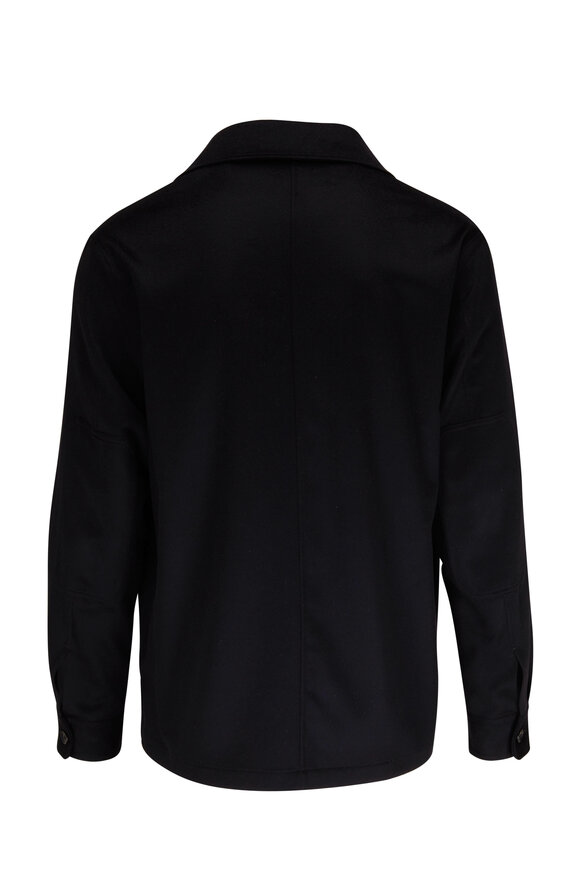 Zegna - Oasi Black Cashmere Overshirt