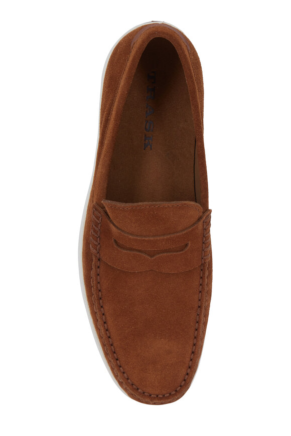 Trask - Sheldon Snuff Suede Penny Loafer