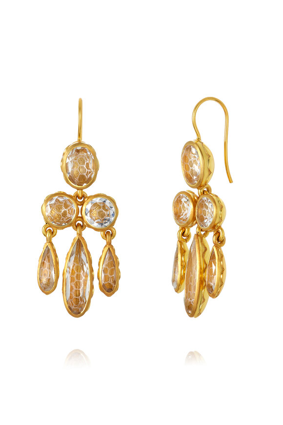 Larkspur & Hawk - Girandole Quartz Earrings