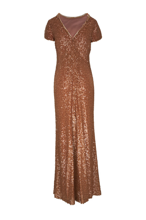 Sachin + Babi - Shiloh Honey Sequin Gown 