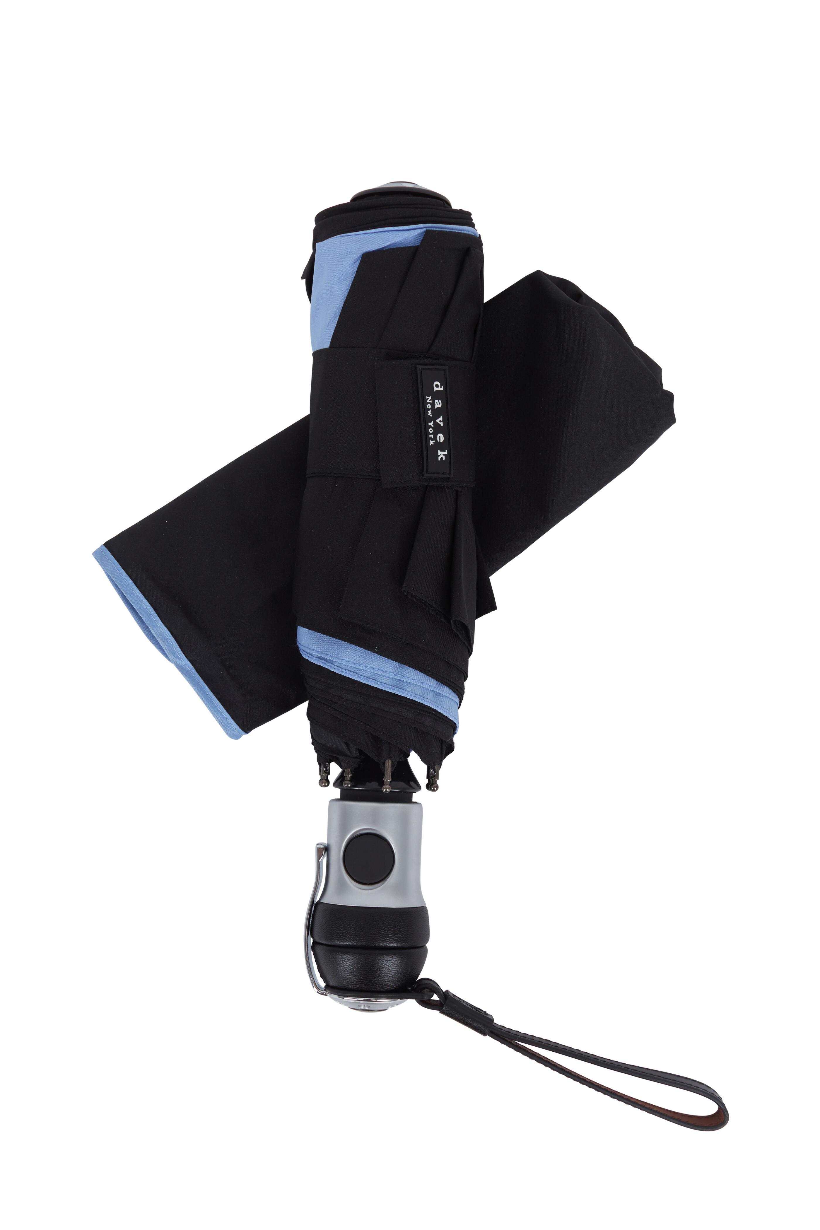 Davek - Solo Black & Pale Blue Umbrella