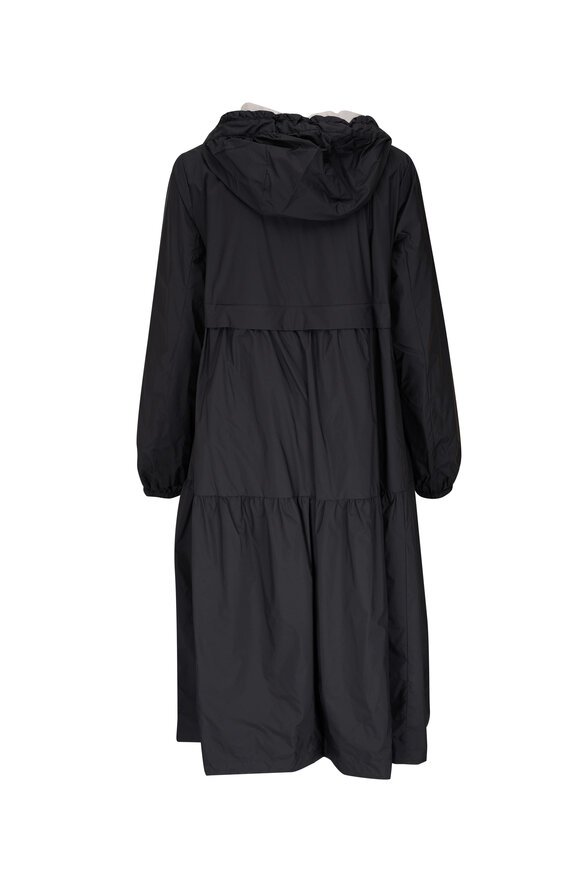 Herno - Black Maxi Parka Reversible Nylon Coat