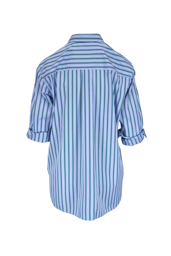 Frank & Eileen - Joedy Blue Stripe Boyfriend Button Down