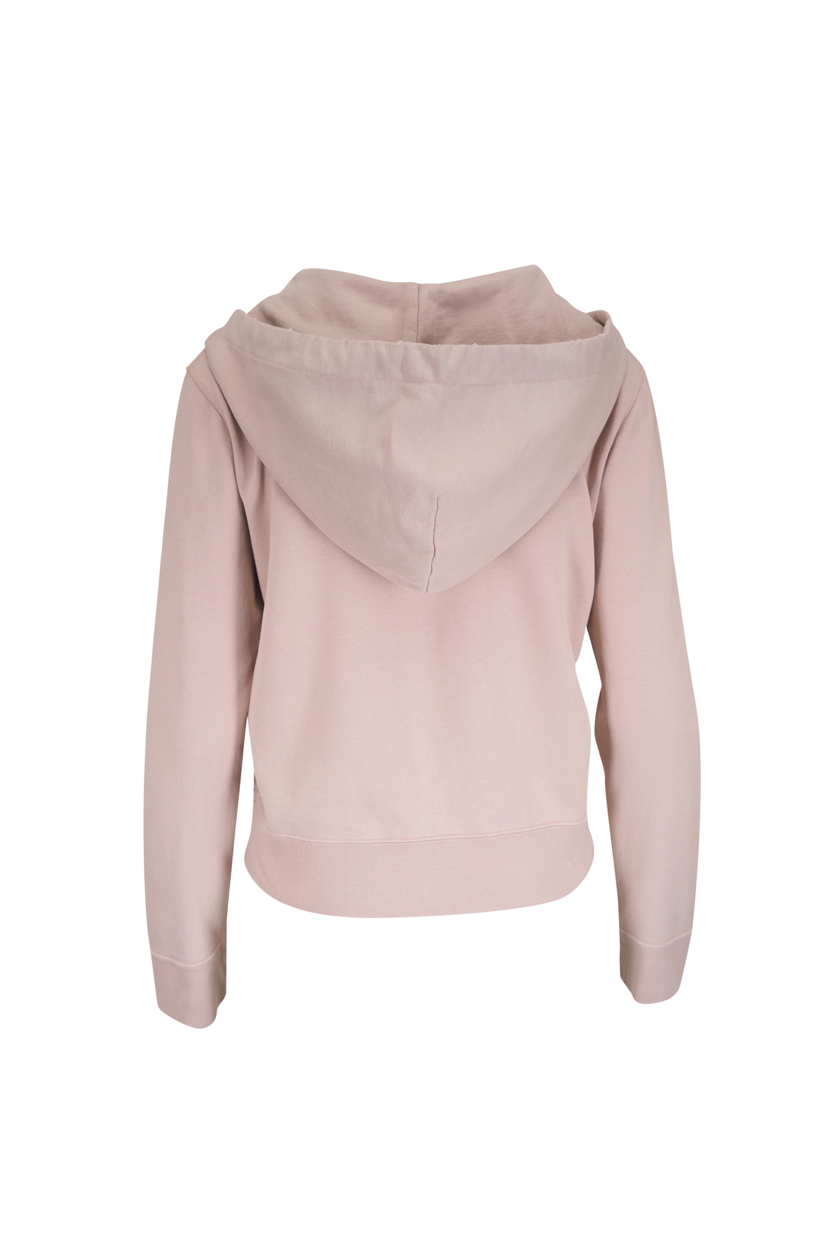 Nili Lotan - Callie Dusty Peach Zip Up Hoodie | Mitchell Stores