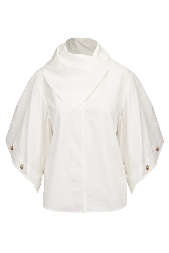 Zimmermann Valiant White Cotton Utility Shirt - view 1