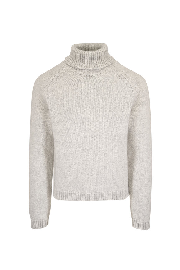 Tom Ford Silver Wool Rollneck Sweater - view 1