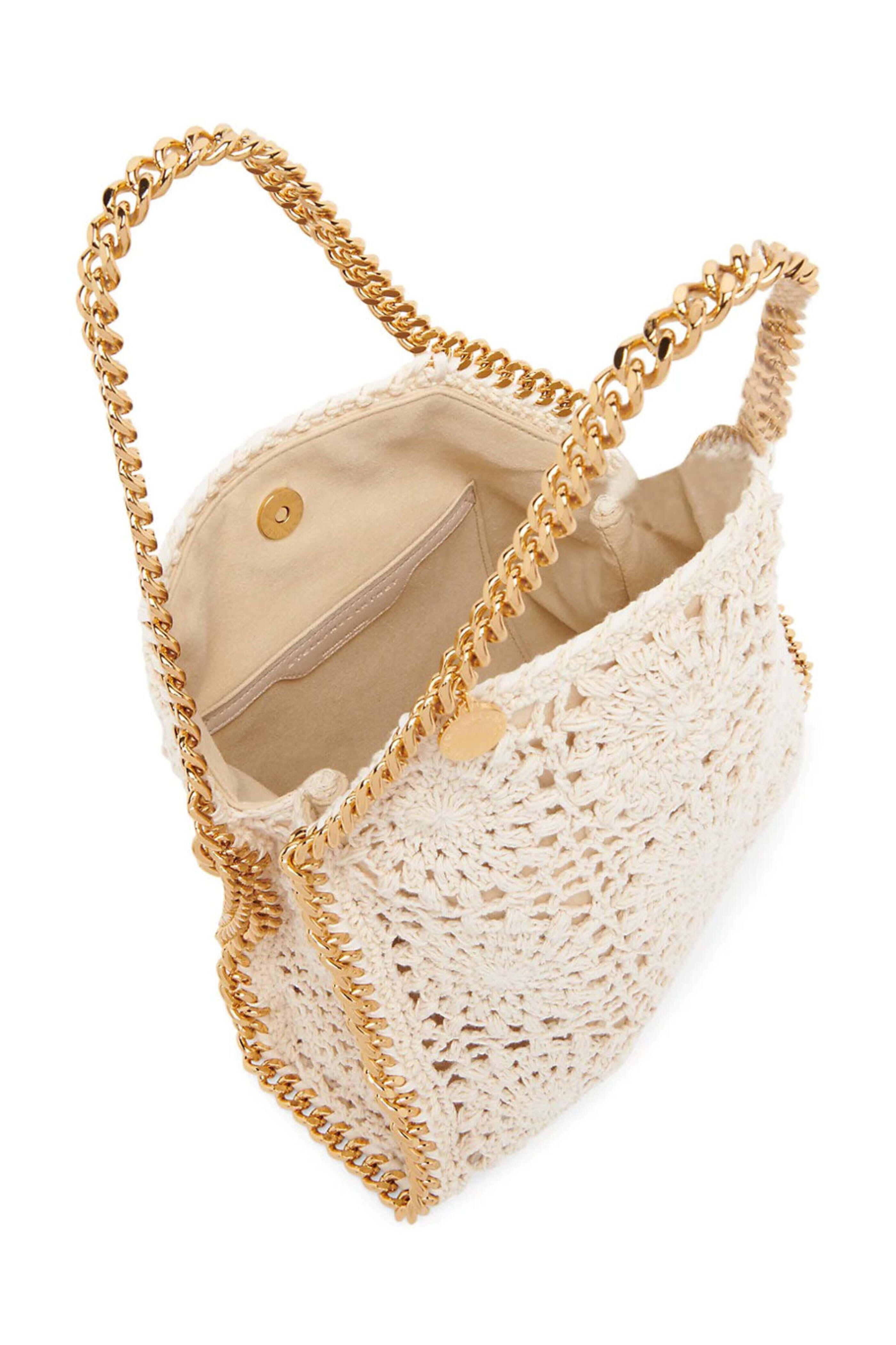 Stella McCartney - Small Falabella Crochet Tote in Natural