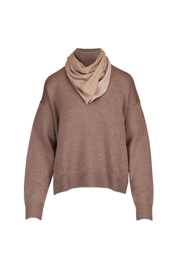 Staud Winston Sesame Scarf Sweater - view 1