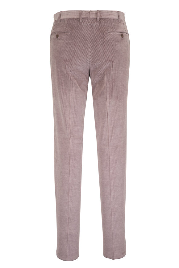 Malcom Ash Rose Stretch Cotton & Wool Corduroy Pant - view 4