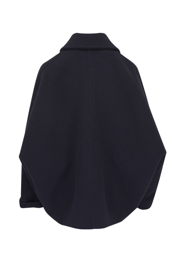 Brunello Cucinelli - Navy Blue Couture Wool & Cashmere Short Coat