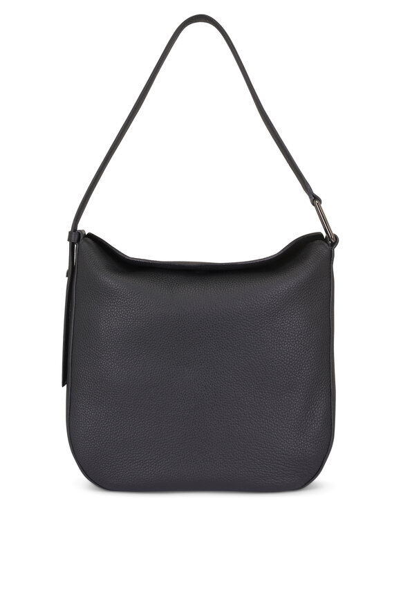 Akris Medium Anna Black Leather Hobo Bag - view 1