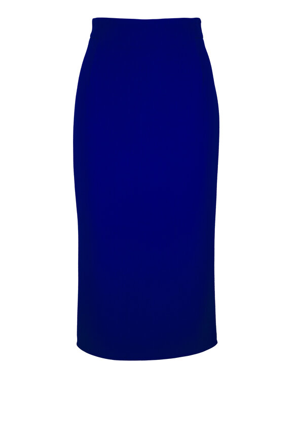 Akris Lapis Crepe Pencil Midi Skirt