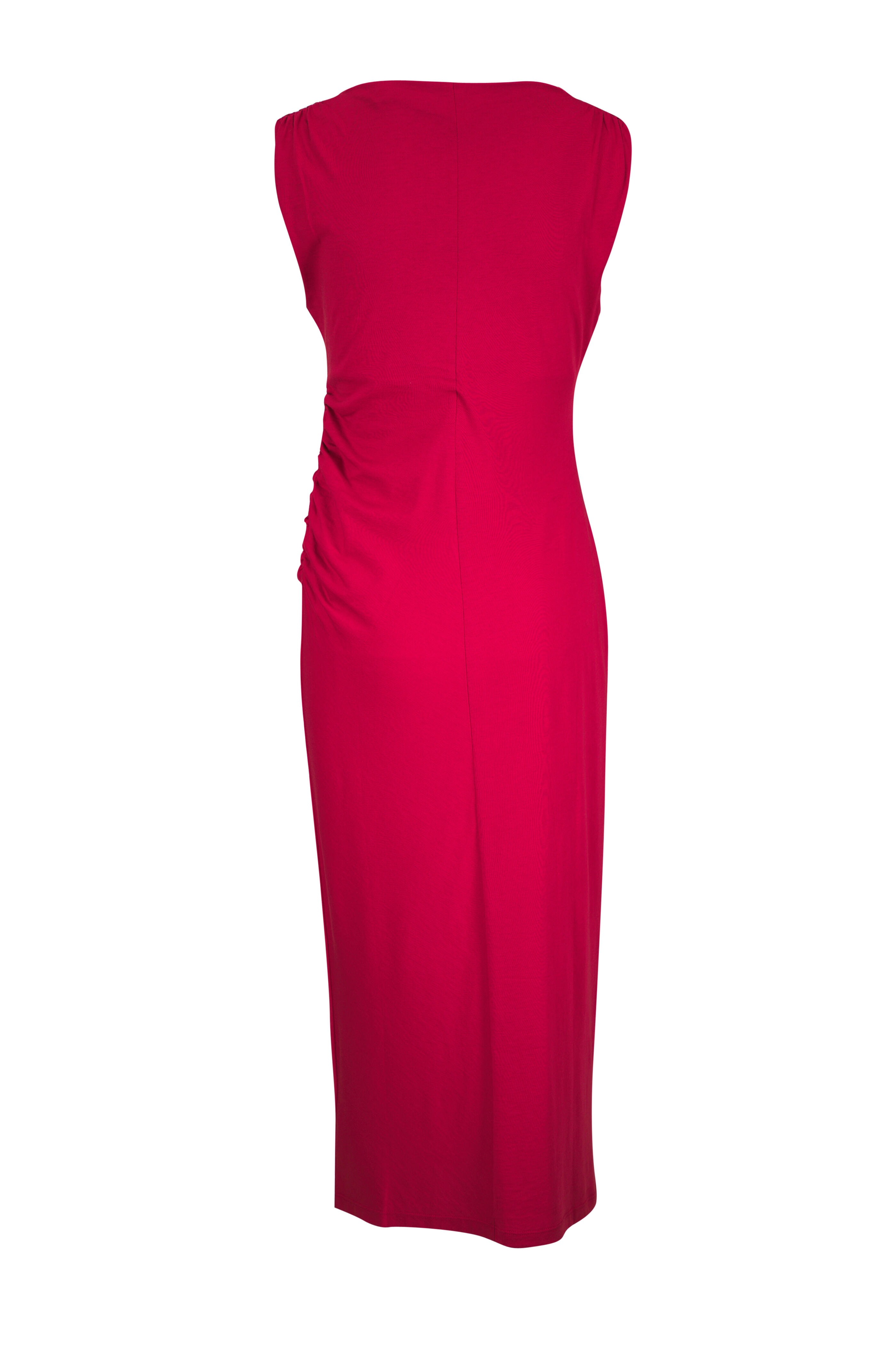 Vince - Brick Rose Pima Cotton Muscle T-Shirt Dress