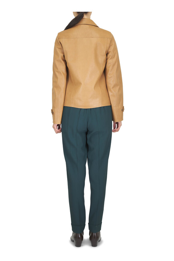 Akris Artus Tan Leather Jacket - view 4