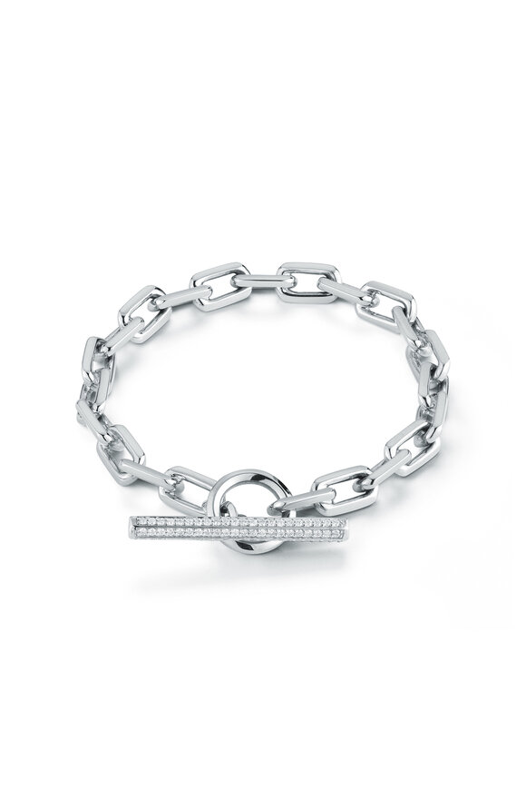 Walters Faith - Saxon Diamond Toggle Chain Link Bracelet