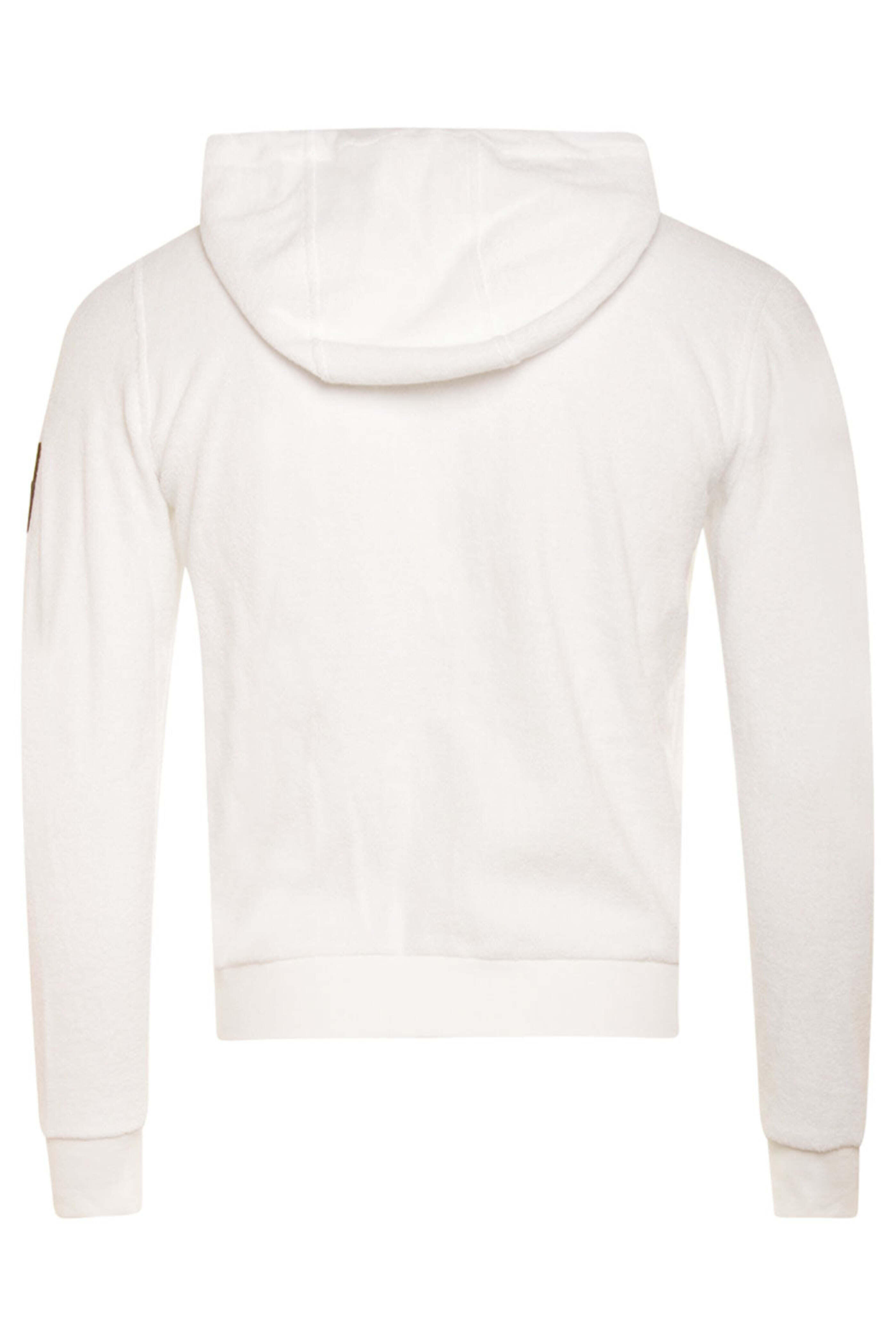 KNT - White Terry Full Zip Hoodie