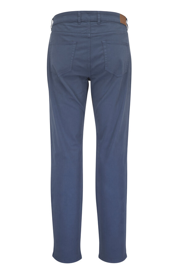 Peter Millar Navy Sateen Five Pocket Pant - view 5