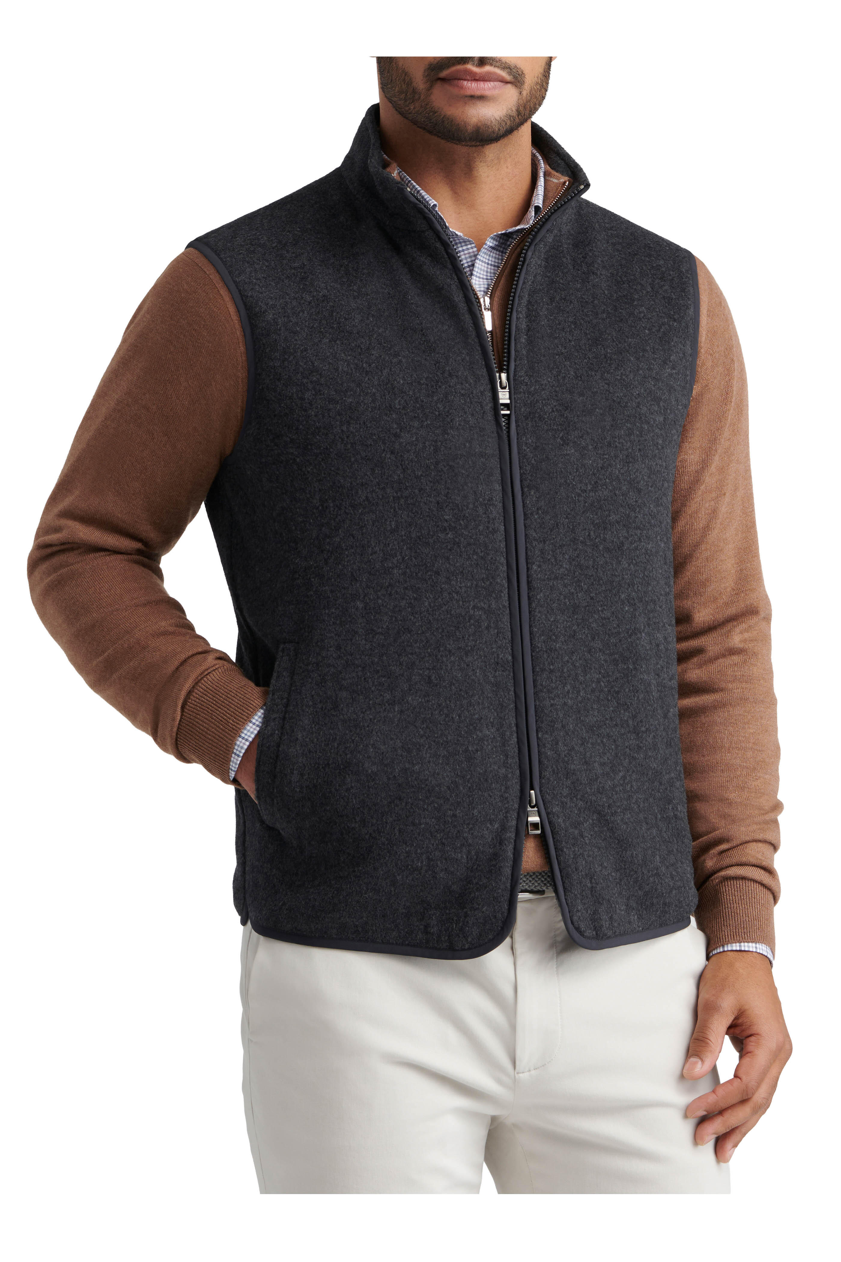 Peter Millar - Crown Flex Dark Gray Wool Vest