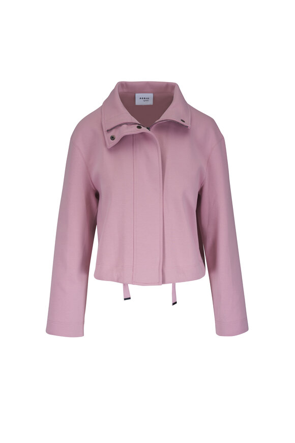 Akris Punto Rose Relaxed Fit Cotton Sweatshirt Jacket